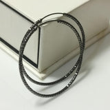 925 Silver Large Circle Piercing Hoop Earrings for Women