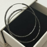 925 Silver Large Circle Piercing Hoop Earrings for Women