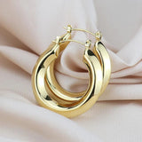 Big Hoop Earrings Set for Women Vintage Jewelry Gift