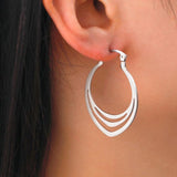 Geometric Hoop Earrings for Women Trending Stainless Steel