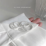 925 Silver-white Flash Earrings For Women 2 Sizes Ear Buckles Women Party Gift