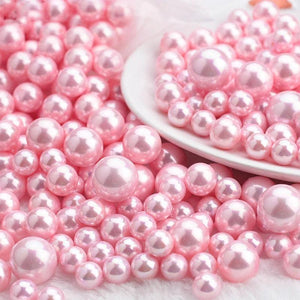 3-8mm 10g No Hole Pearl Beads Round ABS Plastic Acrylic Spacer Bead