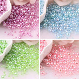 3-8mm 10g No Hole Pearl Beads Round ABS Plastic Acrylic Spacer Bead