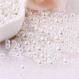 3-8mm 10g No Hole Pearl Beads Round ABS Plastic Acrylic Spacer Bead