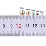 3-8mm 10g No Hole Pearl Beads Round ABS Plastic Acrylic Spacer Bead