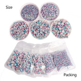 3mm-10mm Mix Mermaid Half Round Pearl Flatback ABS Plastic beads Non Hotfix