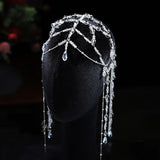 Crystal Tassel Hair Band Bridal Hair Jewelry Tiara