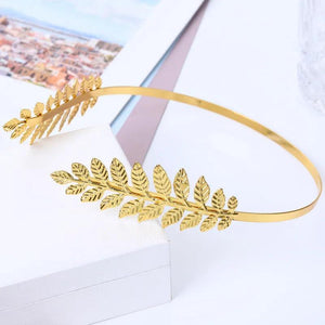 Vintage Golden Olive leaves Tiaras Crown Bridal Wedding Headdress