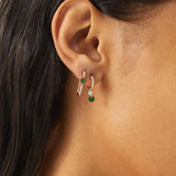 Emerald 925 Sterling Silver Drop Earrings Fine Jewelry Wedding Party