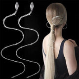 Snake Tassel Hair Chain Ponytail Braids Jewelry Hairpin Hair Fork Barrette