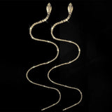 Snake Tassel Hair Chain Ponytail Braids Jewelry Hairpin Hair Fork Barrette