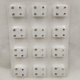 12 Pairs Surgical Steel Ear Studs Set Medical Ear Piercing Tool Kits