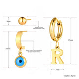 Stainless Steel Eyes Earrings Set for Women