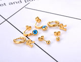 Stainless Steel Eyes Earrings Set for Women