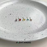 925 Silver Earrings 5pc Set Tiny Earrings for Women Birthday Gift