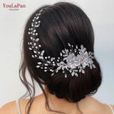 Alloy Flower Wedding Headband Bridal Hair Accessories Rhinestone Headpiece