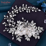 Alloy Flower Wedding Headband Bridal Hair Accessories Rhinestone Headpiece