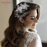 Alloy Flower Wedding Headband Bridal Hair Accessories Rhinestone Headpiece