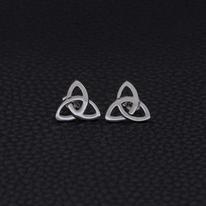 Celtic Knot Stud Earrings 2pcs/set Stainless Steel Women