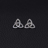 Celtic Knot Stud Earrings 2pcs/set Stainless Steel Women