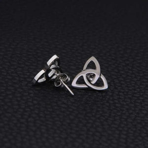 Celtic Knot Stud Earrings 2pcs/set Stainless Steel Women