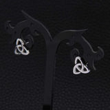 Celtic Knot Stud Earrings 2pcs/set Stainless Steel Women