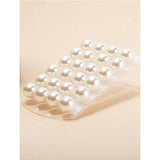 12 Pairs Round Pearl Stud Earrings Set Alloy Earrings Bar Girls Jewelry