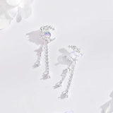 Moon Stud Earrings Sweet Tassel Butterfly Set Light Birthday Gift