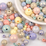 Macaron Acrylic Beads Round Spacer for Jewelry Making DIY Bracelet Necklace