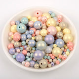 Macaron Acrylic Beads Round Spacer for Jewelry Making DIY Bracelet Necklace