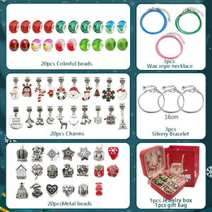 DIY Charms Bracelet Making Kit with Jewelry Box & Beads