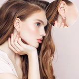 8 Pairs Stainless Steel Stud Earrings Set for Men Women 2mm