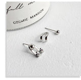 Metal Stud Earrings Ear Piercing Cuffs Clips for Men Women Punk Gothic Jewelry