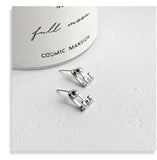 Metal Stud Earrings Ear Piercing Cuffs Clips for Men Women Punk Gothic Jewelry