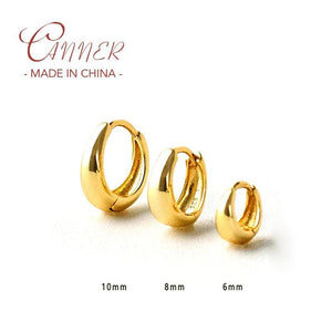 925 Sterling Silver Hoop Earring For Women Mutiple Size Round Circle Earrings
