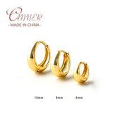 925 Sterling Silver Hoop Earring For Women Mutiple Size Round Circle Earrings