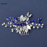 Pearl Crystal Tiaras Wedding Hair Comb Hairpin Bride Hair Accessories