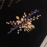 Pearl Crystal Tiaras Wedding Hair Comb Hairpin Bride Hair Accessories
