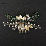 Pearl Crystal Tiaras Wedding Hair Comb Hairpin Bride Hair Accessories