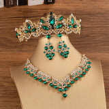 Baroque Rhinestone Silver Tiaras Bride Headwear