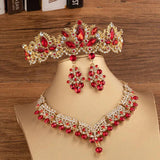 Baroque Rhinestone Silver Tiaras Bride Headwear