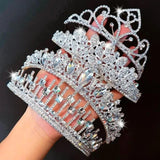 Bridal Crystal Crown Headband Wedding Hair Accessory