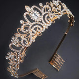 Bridal Crystal Crown Headband Wedding Hair Accessory