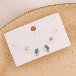 Whale Starfish Butterfly Jewelry Set Earrings