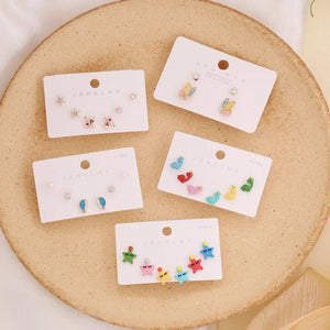 Whale Starfish Butterfly Jewelry Set Earrings