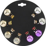 Double Sided Beads Earrings Set for Women