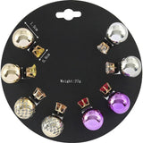 Double Sided Beads Earrings Set for Women
