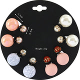 Double Sided Beads Earrings Set for Women