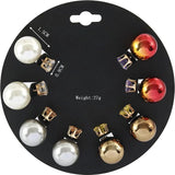 Double Sided Beads Earrings Set for Women
