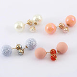 Double Sided Beads Earrings Set for Women